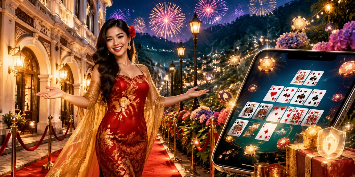 Permainan rummy meja kasino gaya Malaysia moden dengan suasana hiburan premium vip555